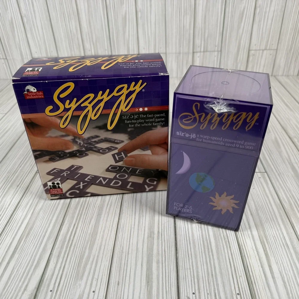 Syzygy Word Game Fast-Paced Fun-to-play Word Game 1999 Crossword‎ NEW SEALED USA